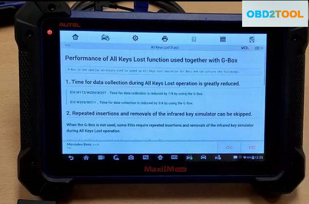 Autel-IM608-&-G-Box-Perform-All-Key-Lost-Programming-for-Benz-W207-4